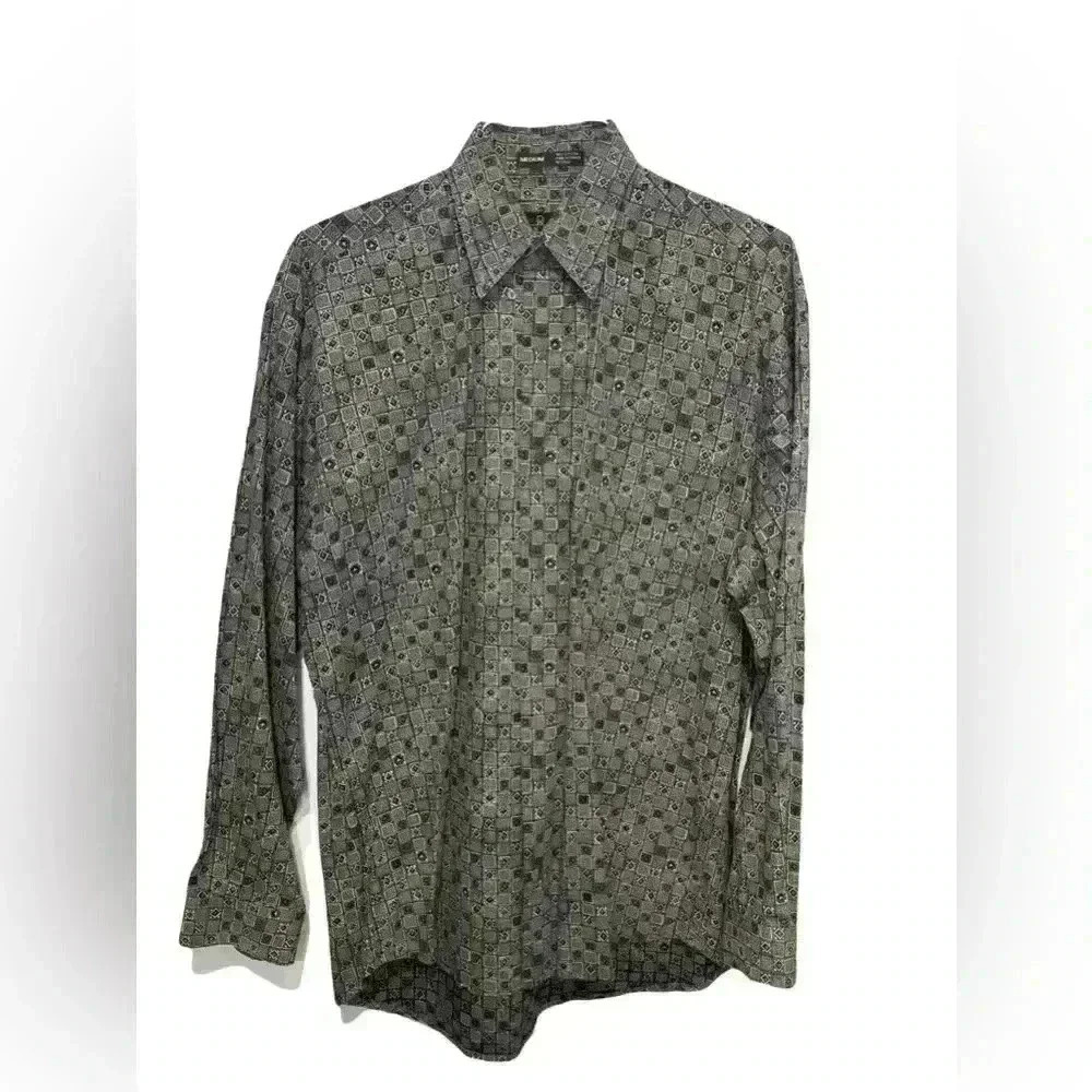 ENRO L Uomo Men’s Button Down Long Sleeve Shirt Size Medium Never Worn